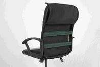 Schwarzer lederner Büro-Stuhl mit Armlehnen-Reißverschluss, tragbarer Schwenker-Computer-Stuhl