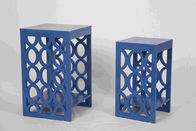 Blaue moderne Verschachtelungs-Tabellen, ergonomischer hölzerner Nachttisch 58 cm-Höhe