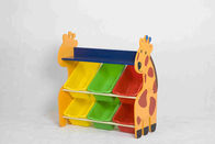 Giraffen-Form scherzt Spielzeug-Speicher-Organisator, Plastikspielzeug-Voorratsbehälter-Regal