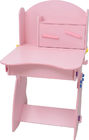der Schreibtisch und der Stuhl der rosa feste hölzerne Kinder 18.3KG eingestellt mit verstecktem Fach