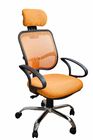 Orange Gewebe-Innenministerium-Computer-Stuhl-ergonomisches hinteres bequemes für Arbeit des ganzen Tages