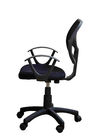 Schwarzes Gewebe-ergonomischer Innenministerium-Computer-Stuhl mit Maschen-Rückseite/Rädern