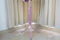Rosa Metalleingang-Garderobenständer mit Schirmständer, Jacken-Aufhänger-Stand des Schlafzimmer-2.8kg